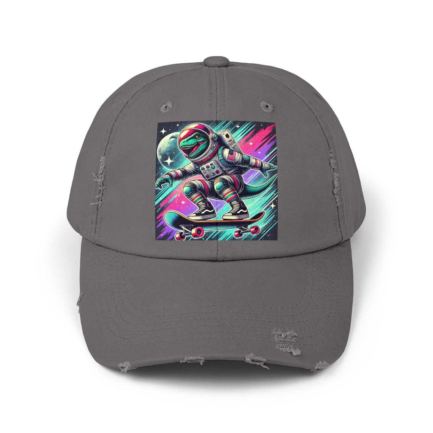 Dinosaur Unisex Distressed Cap