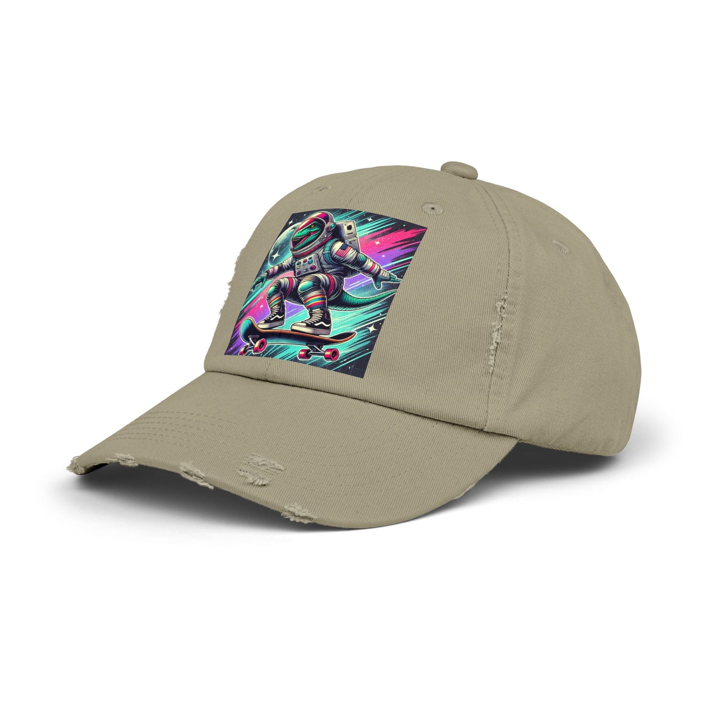 Dinosaur Unisex Distressed Cap