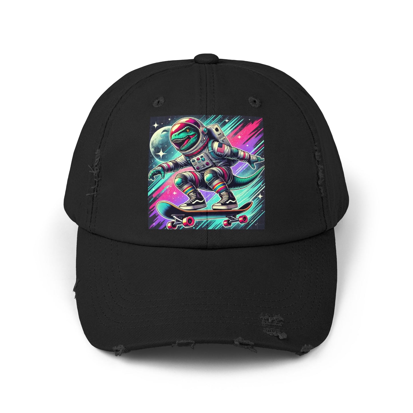 Dinosaur Unisex Distressed Cap