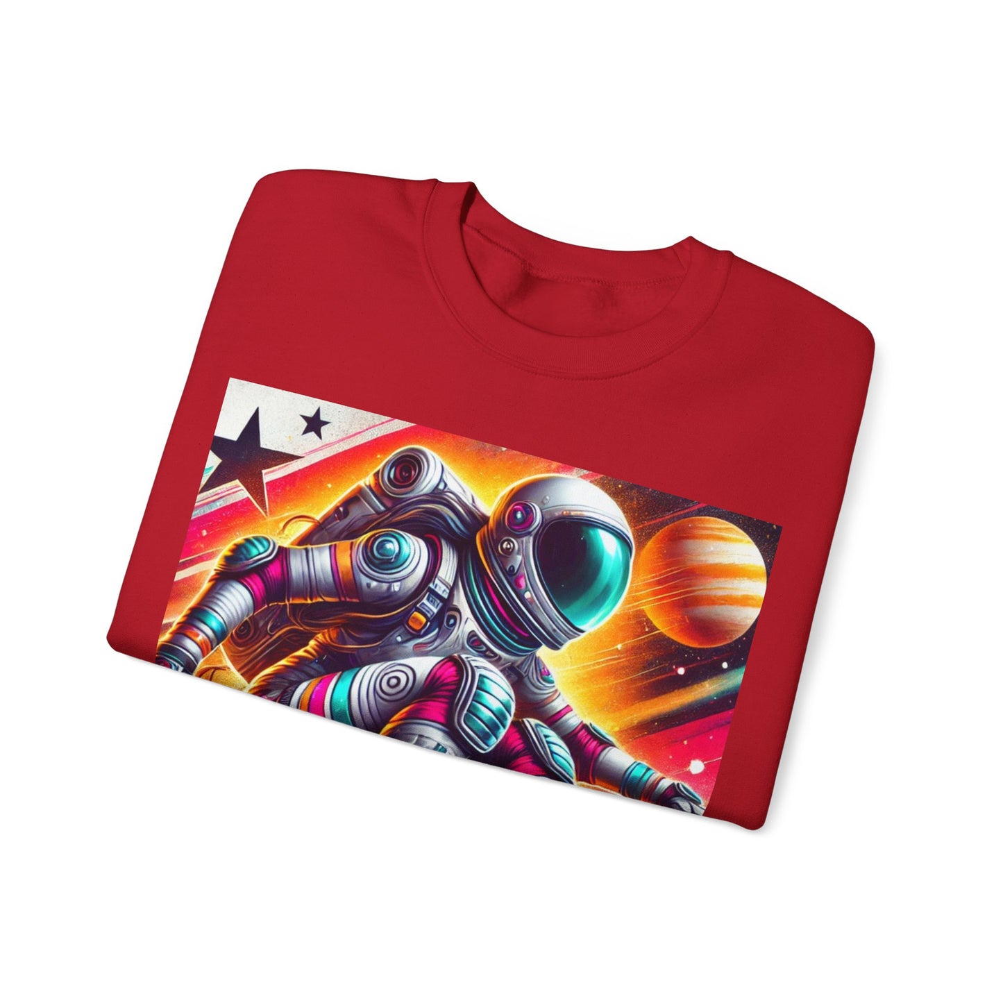 Lady Astronaut  Heavy Blend™ Crewneck Sweatshirt