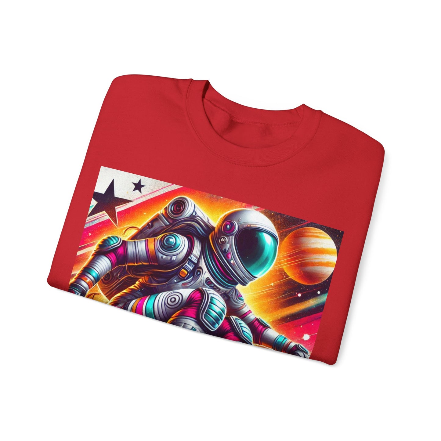 Lady Astronaut  Heavy Blend™ Crewneck Sweatshirt