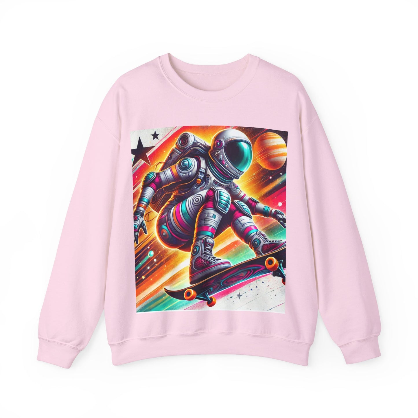 Lady Astronaut  Heavy Blend™ Crewneck Sweatshirt