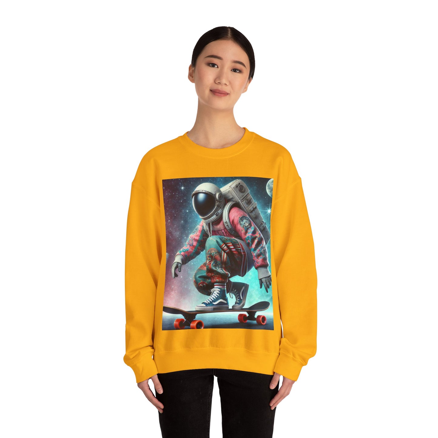 Reach For The Stars. Unisex Heavy Blend™ Crewneck Sweatshirt
