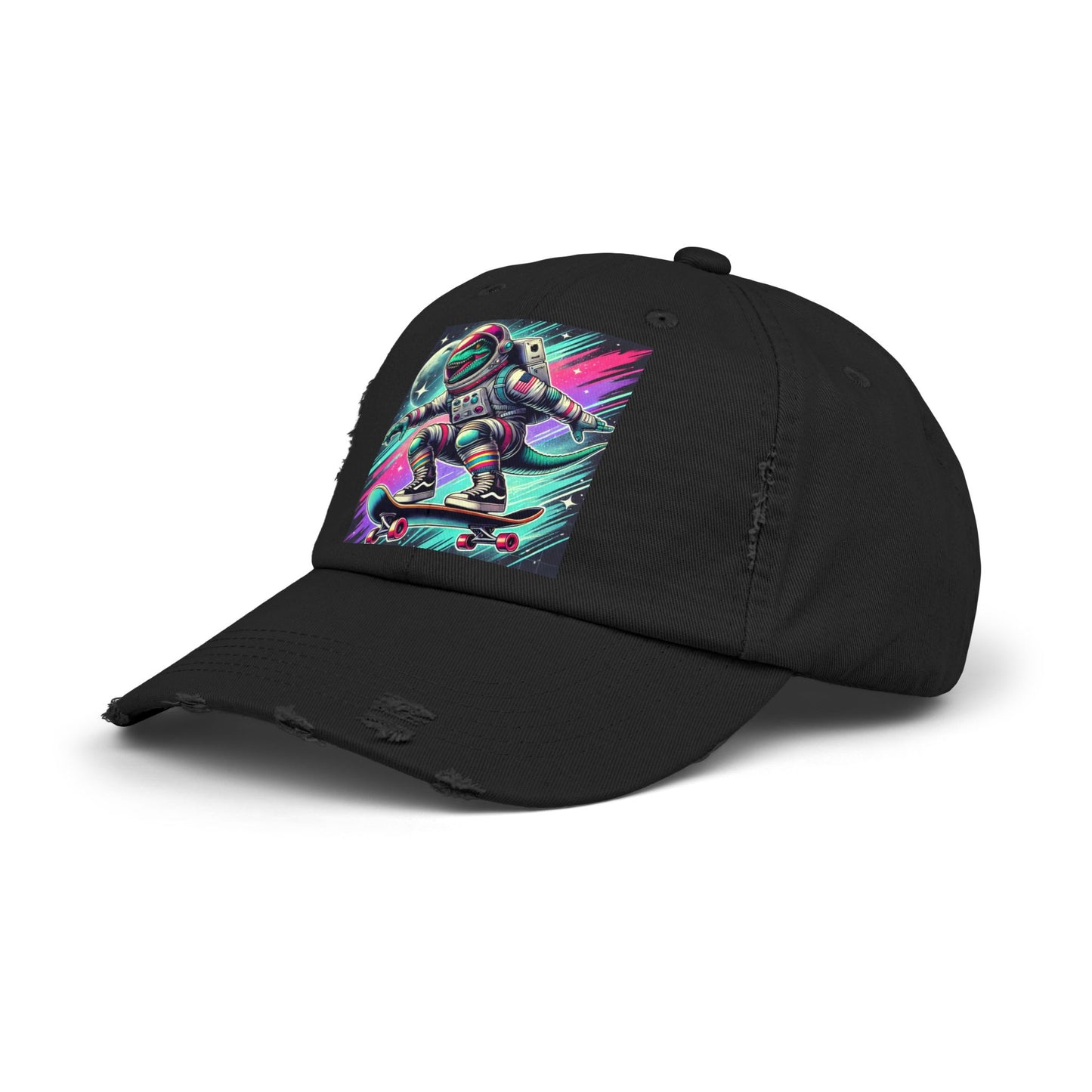 Dinosaur Unisex Distressed Cap