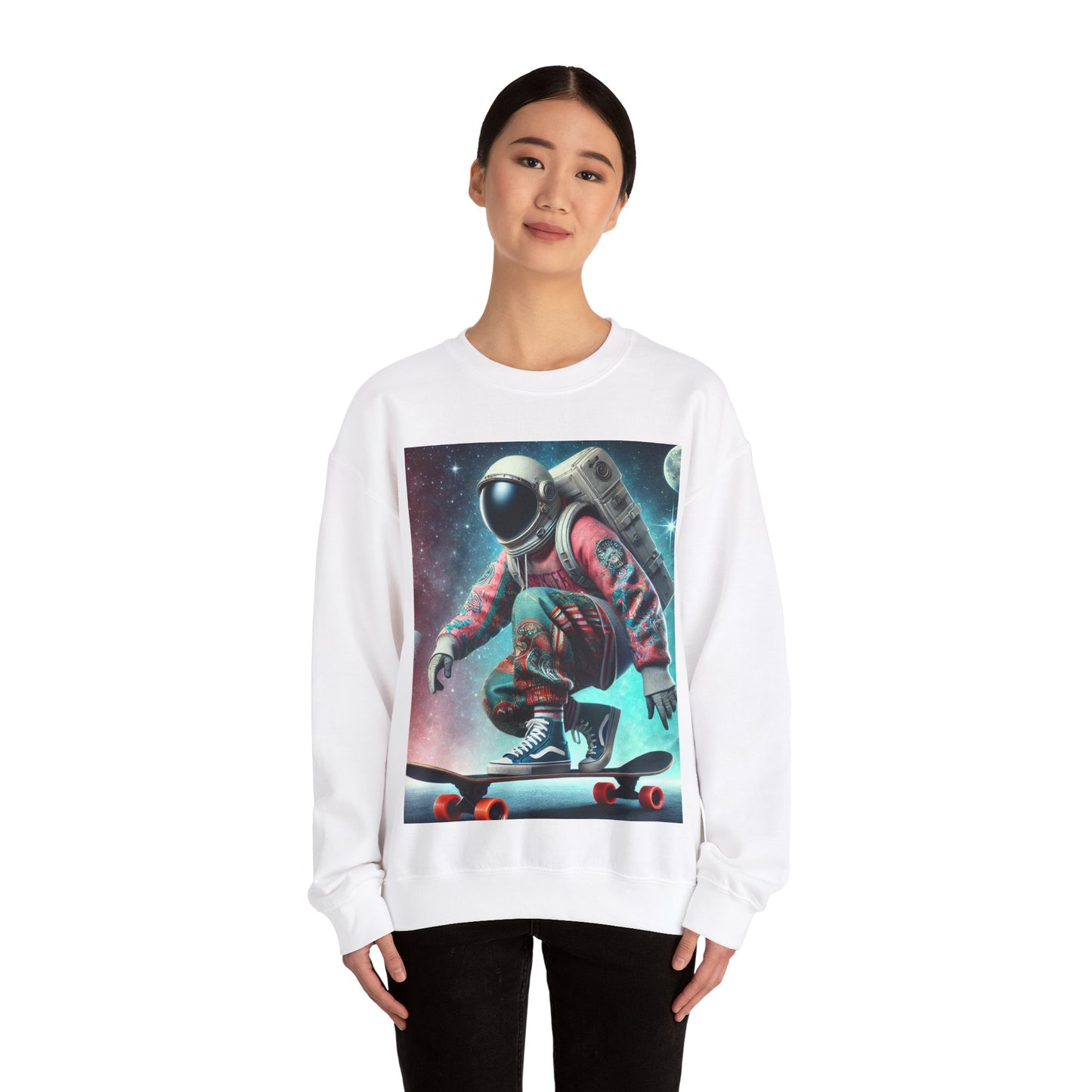 Reach For The Stars. Unisex Heavy Blend™ Crewneck Sweatshirt