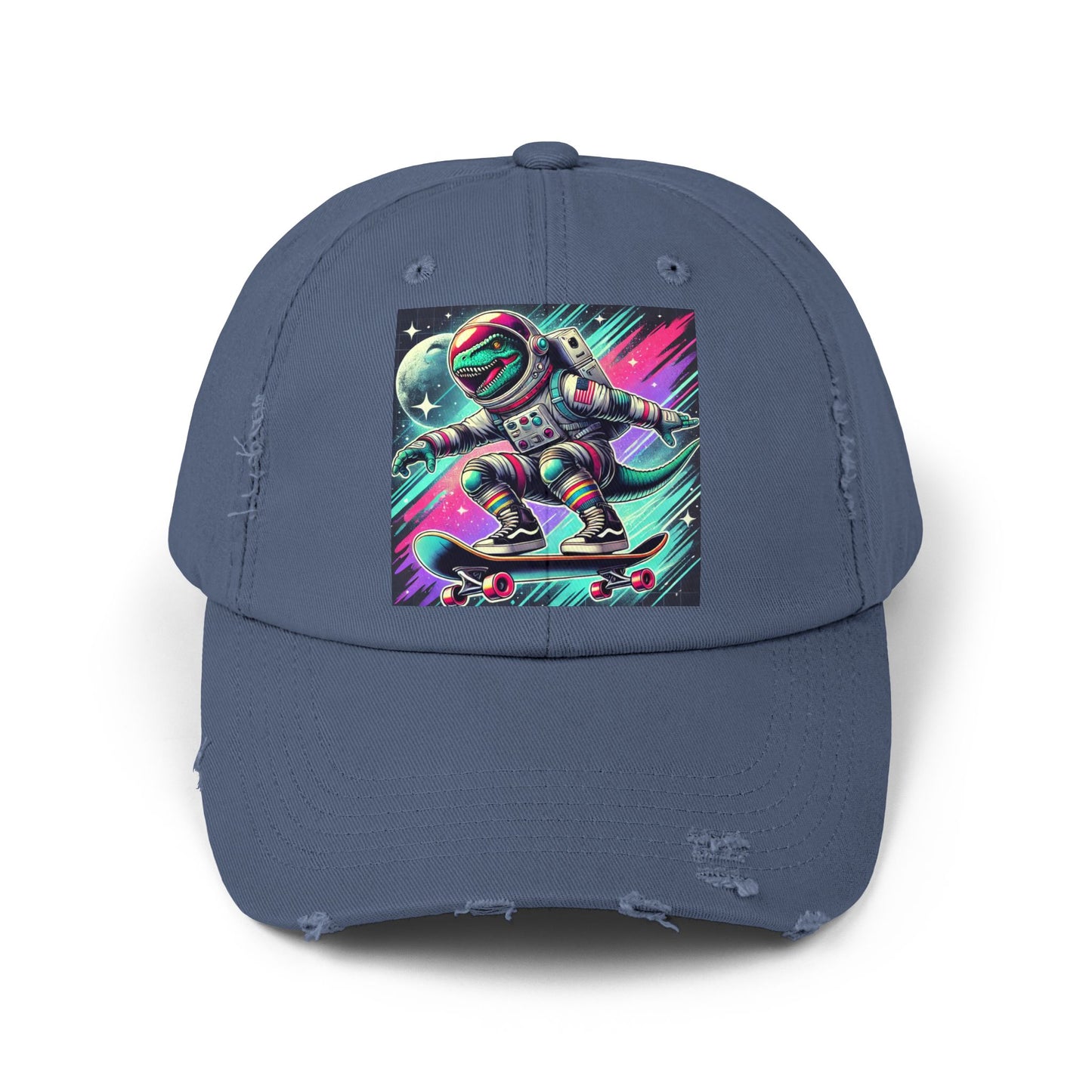Dinosaur Unisex Distressed Cap