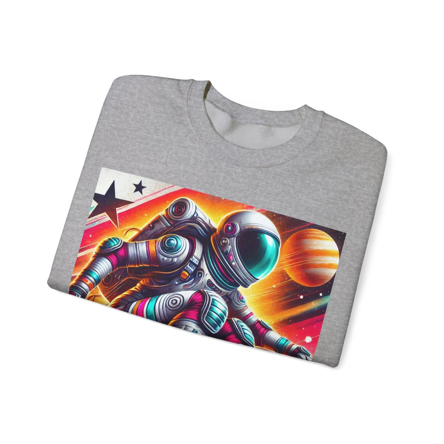 Lady Astronaut  Heavy Blend™ Crewneck Sweatshirt