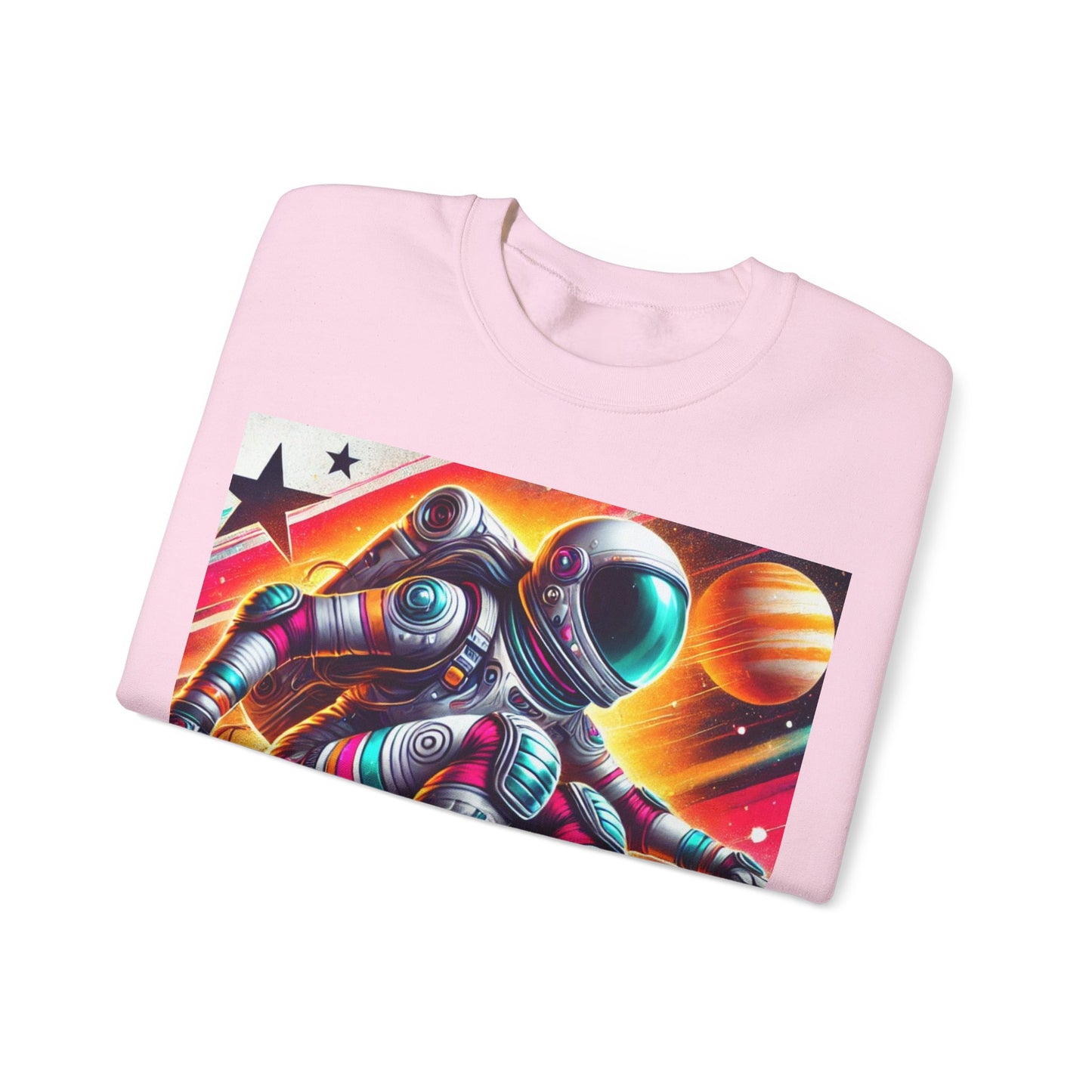 Lady Astronaut  Heavy Blend™ Crewneck Sweatshirt