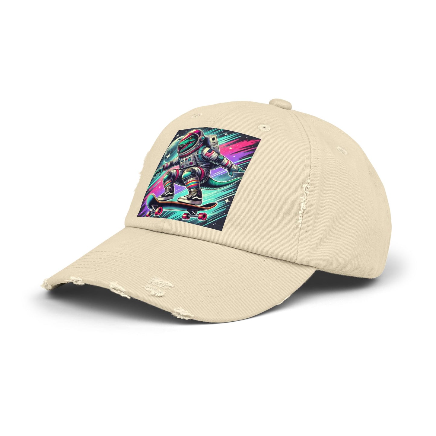 Dinosaur Unisex Distressed Cap