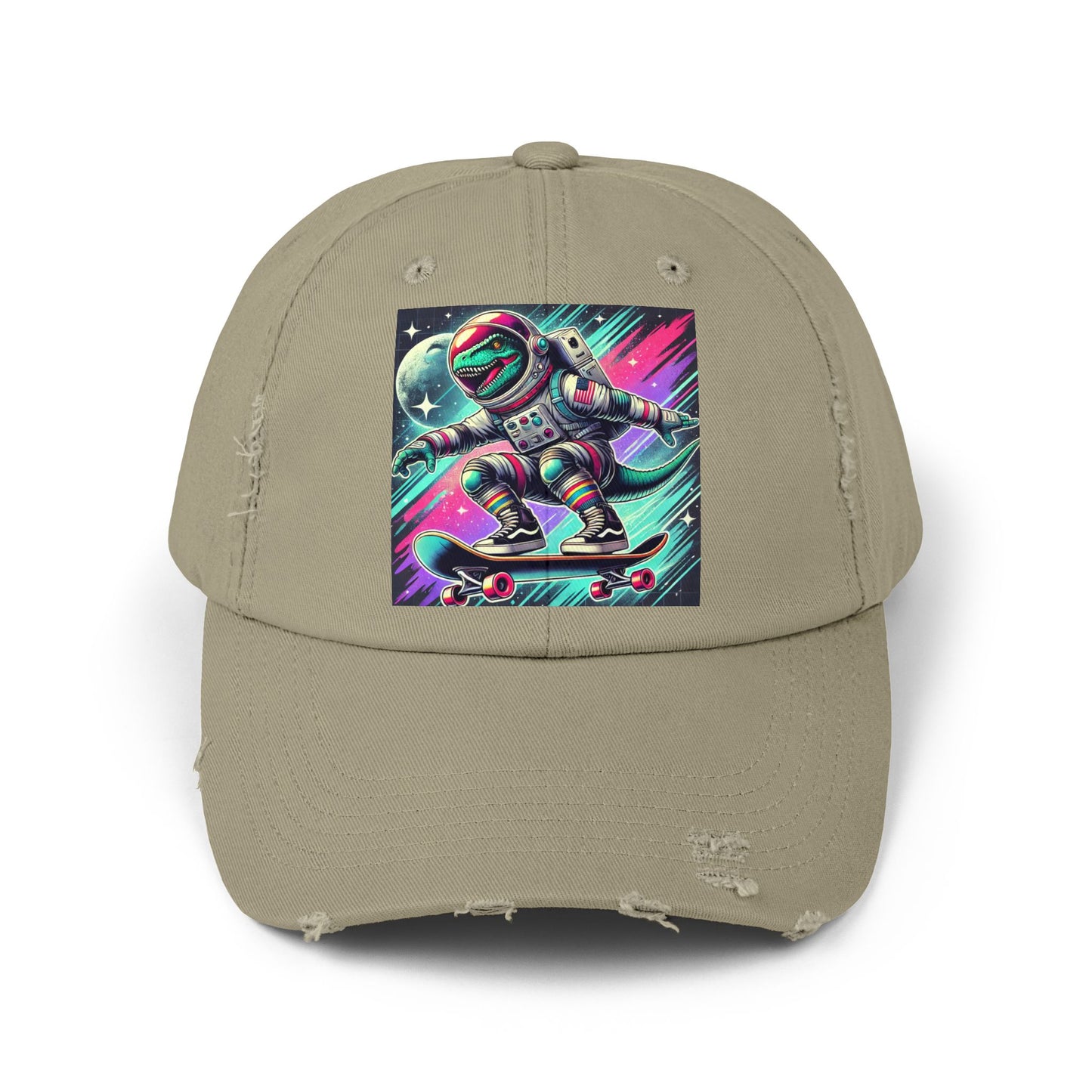 Dinosaur Unisex Distressed Cap