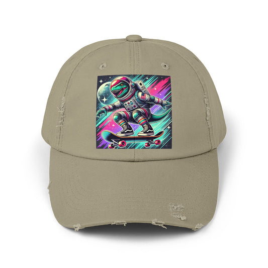 Dinosaur Unisex Distressed Cap