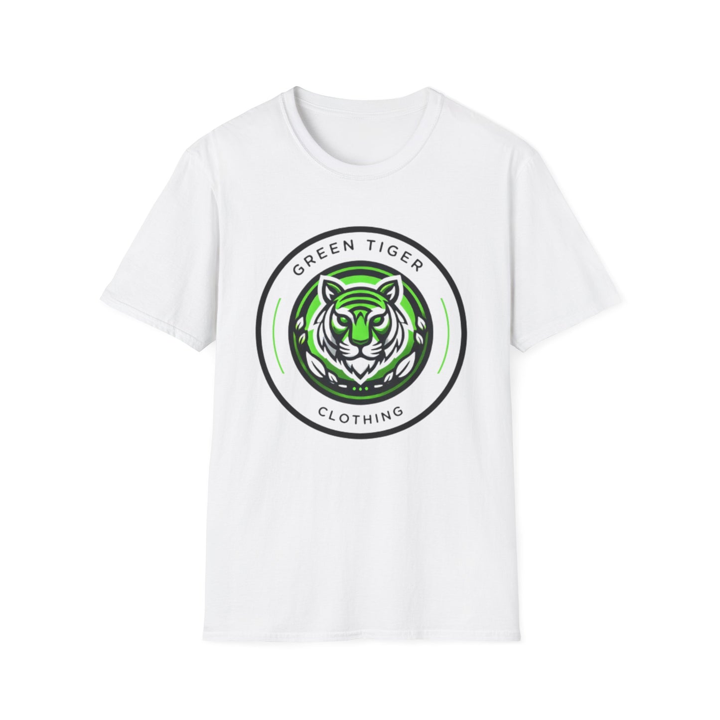 Green Tiger Logo Unisex Softstyle T-Shirt