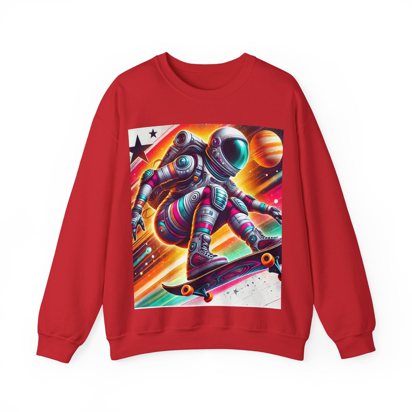 Lady Astronaut  Heavy Blend™ Crewneck Sweatshirt
