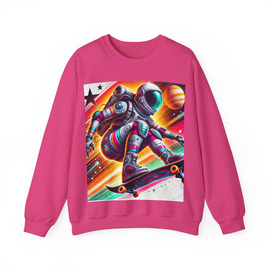 Lady Astronaut  Heavy Blend™ Crewneck Sweatshirt