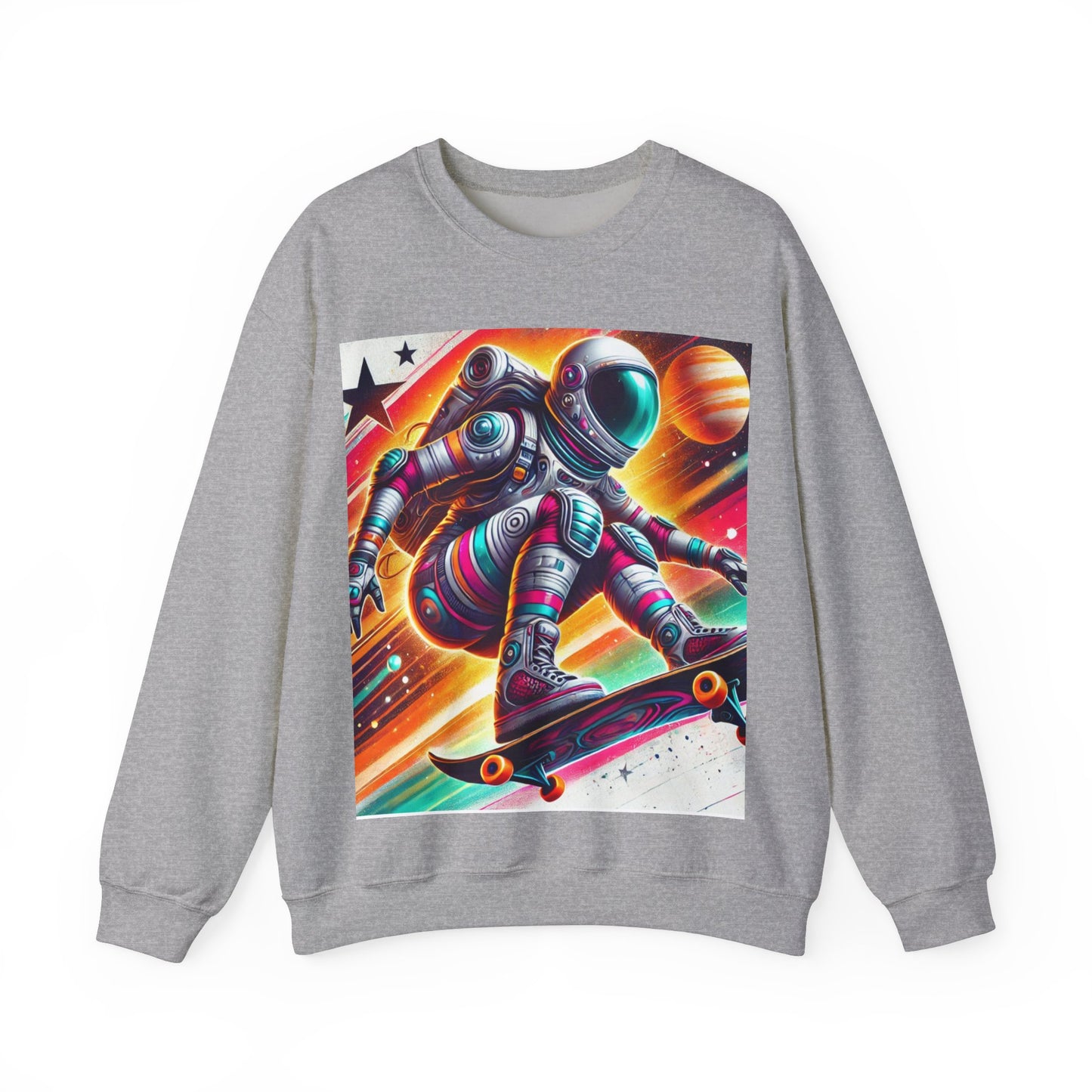 Lady Astronaut  Heavy Blend™ Crewneck Sweatshirt