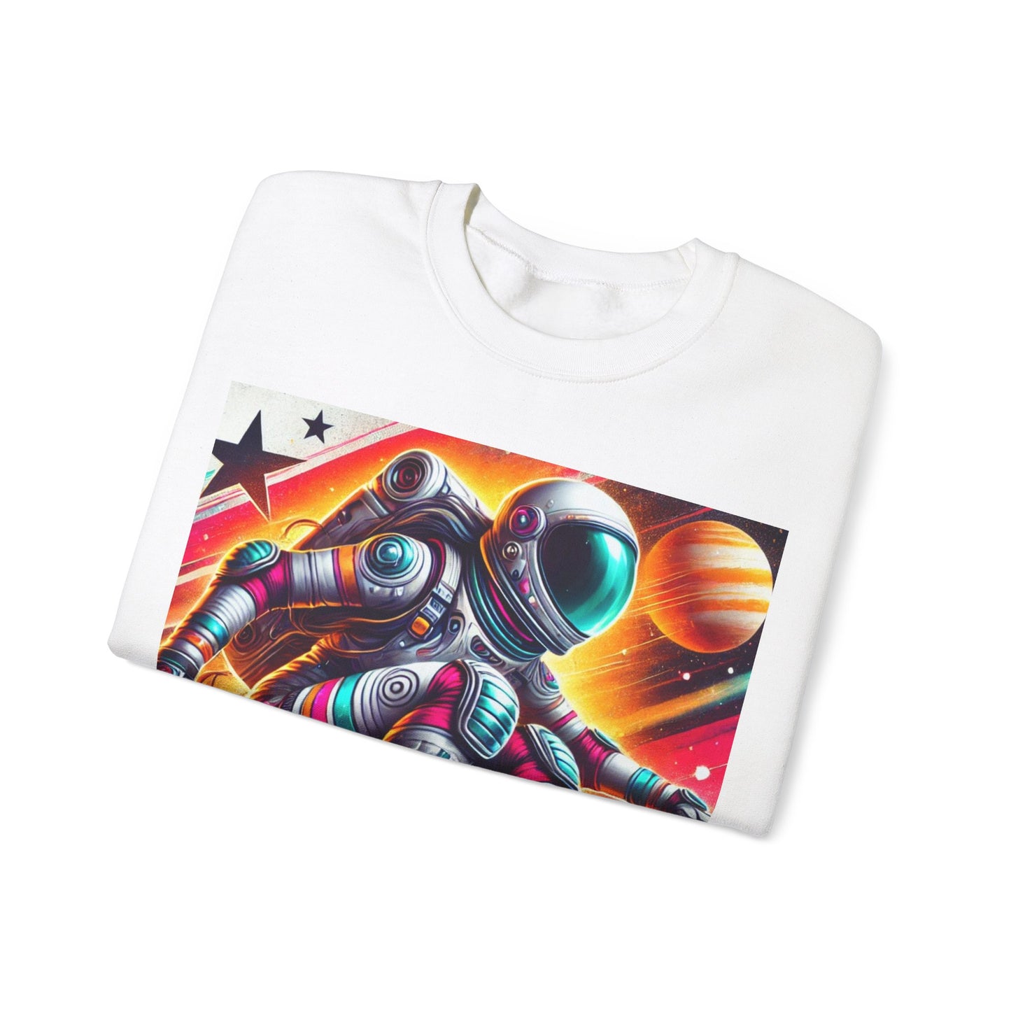 Lady Astronaut  Heavy Blend™ Crewneck Sweatshirt
